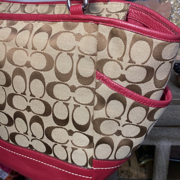 Genuine Coach Park Signature Carrie Tote F23297 - Picture 11 of 16